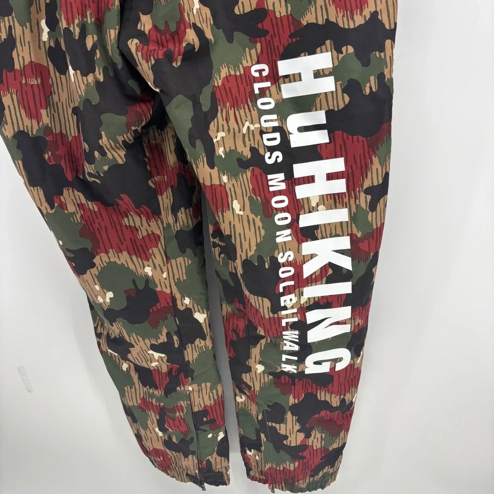 Adidas x Pharrell Williams Men XXL Camo Hu Hiking Windpants Zip Pockets‎ Lined